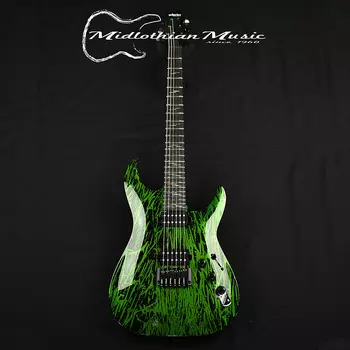 Schecter C-1 Silver Mountain - Глянцевая отделка Toxic Venom C1 Silver Mountain