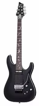 Schecter Damien Platinum-6 Floyd Rose S, Satin Black Damien Platinum-6 Fr S