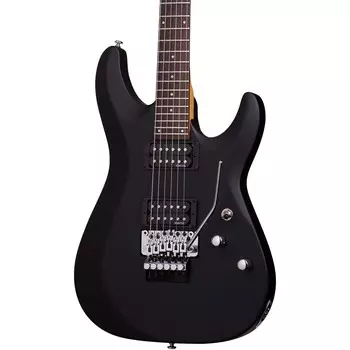 Schecter Guitar Research C-6 Deluxe With Floyd Rose Trem Электрогитара Satin Black