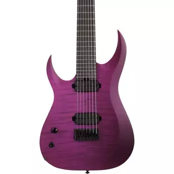 Schecter Guitar Research John Browne Tao-7 Электрогитара для левшей Satin Trans Purple