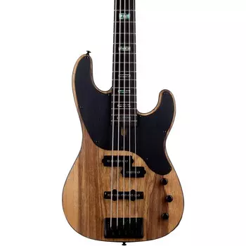 Schecter Guitar Research Model T Exotic Ziricote 5 Электрический бас-гитара Natural Satin
