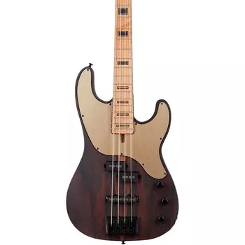 Schecter Guitar Research Model T Exotic Ziricote 4 Электрический бас-гитара Natural Satin