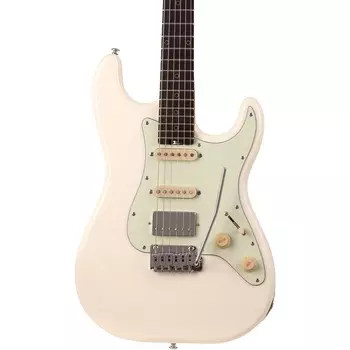 Schecter Guitar Research Ник Джонстон Традиционная электрогитара HSS Atomic Snow Мятно-зеленая накладка