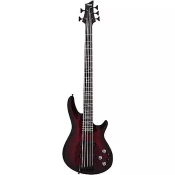 Schecter Guitar Research Omen Elite-5 5 String Electric Bass Black Cherry Burst, 2621