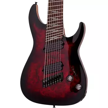 Schecter Guitar Research Omen Elite-8 MS Электрогитара Black Cherry Burst