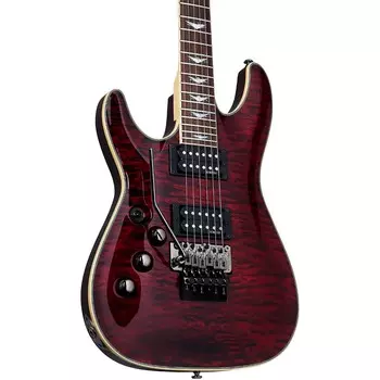 Schecter Guitar Research Omen Extreme-6 FR Леворукая электрогитара Black Cherry