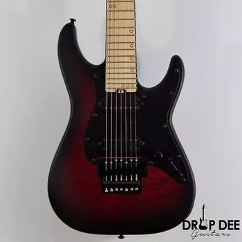 Schecter Miles Dimitri Baker-7 FR 7-String Electric Guitar - Crimson Red Burst Satin
