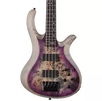 Schecter Riot 4 Electric Bass, Satin Aurora Burst