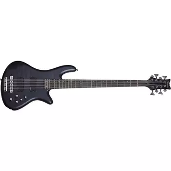 Schecter Stiletto Studio-8 See Thru Black Satin 8-String Electric Bass Guitar - BRAND NEW