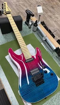 Schecter USA Sunset Classic II Killerburst Spec - Bermuda Sunset