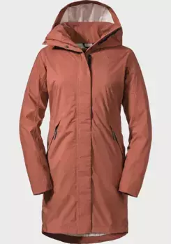 Schffel парка "Parka Sardegna L", с капюшоном, красный