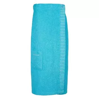 Schiesser махровый килт для сауны Рим для женщин | 100% хлопок экологически чистого производства | мягкий, впитывающий, регулируется по ширине в трех направлениях | 36-44 | Бирюзовый
