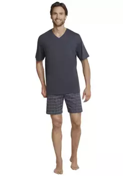 Schiesser Shorty "Ebony" (2 шт.), серо-белая клетка, также в больших размерах, антрацит