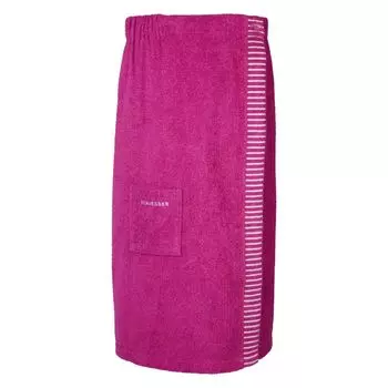 Schiesser Терри Сауна Килт Рим для женщин с пышными формами больших размеров | 100% хлопок экологически чистого производства | мягкий, впитывающий, регулируется по ширине в трех направлениях | 46-52 | Фуксия