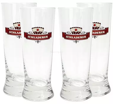 Schladerer Kirschwasser, чашка для сцены, стакан для лонг-дринков - набор из 4 стаканов/стаканов - 4x стакана Шладерер