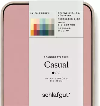 Schlafgut приталенная простыня "CASUAL и т.п. по размеру. 90х200 180-200х200 см, 1 шт., фиолетовый