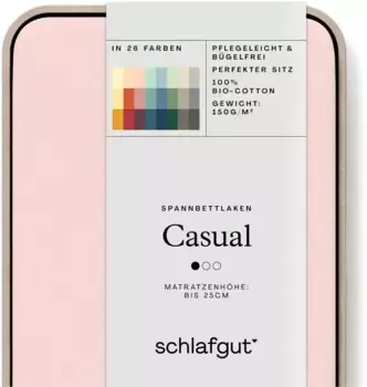 Schlafgut приталенная простыня "CASUAL и т.п. по размеру. 90х200 180-200х200 см, 1 шт., фиолетовый