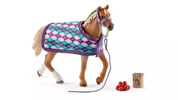 Schleich Horse Club английская чистокровная с попоной