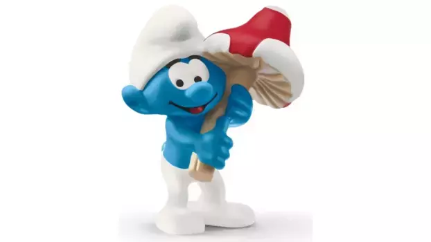 Schleich Смурфики Смурф со счастливчиком