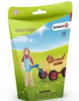 Schleich, статуэтка, Коляска для собак