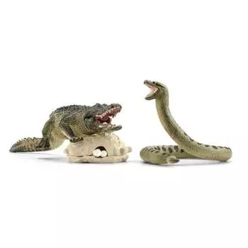 Schleich, статуэтка, Опасность на болоте
