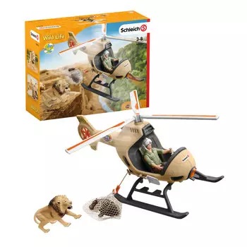 Schleich, статуэтка, Вертолет для спасения животных 20 футов, 42476
