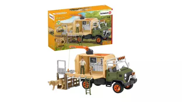 Schleich Wild Life Большой грузовик для спасения животных