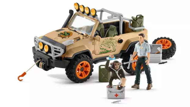Schleich Wild Life внедорожник с лебедкой