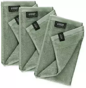 SCHNER WOHNEN коллекции гостевых полотенец "Sense", (3 шт.) SCHNER WOHNEN-KOLLEKTION 30х50 см (3 шт.), зеленый