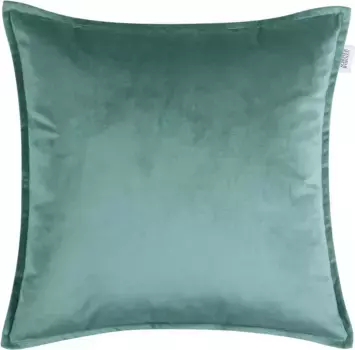 SCHNER WOHNEN коллекция декоративная подушка "Dolce", имитация бархата, с рельефным швом SCHNER WOHNEN-KOLLEKTION 45х45 см, цвет salbei/grn/hellgrn + unifarben
