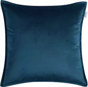 SCHNER WOHNEN коллекция декоративная подушка "Dolce", имитация бархата, с рельефным швом SCHNER WOHNEN-KOLLEKTION 45х45 см, темно-синий/темно-синий/темно-синий