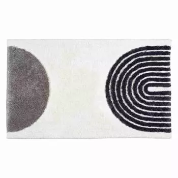 SCHNER WOHNEN коллекция коврик для ванной/коврик для ванной полукруглые линии BARBADOS белый 67 x 110 см Schner Wohnen Kollektion