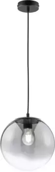 SCHNER WOHNEN коллекция подвесной светильник "Зеркало", лампа E27 | Лампы можно менять, подвесной светильник дымчатое стекло 25 см SCHNER WOHNEN-KOLLEKTION, черный