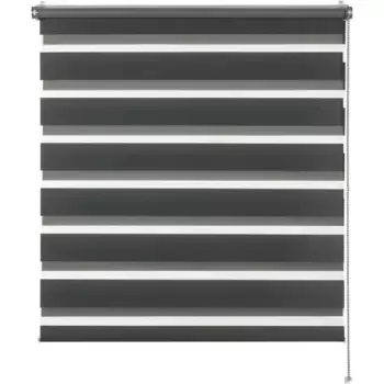 SCHNER WOHNEN коллекция «Тильда» двойная рулонная штора, прозрачная, защитная перегородка, с сверлением/без сверления, свободно висящая, на зажимах, технология рулонных штор серебристого или белого цвета Schner Wohnen-Kollektion, темно-серый