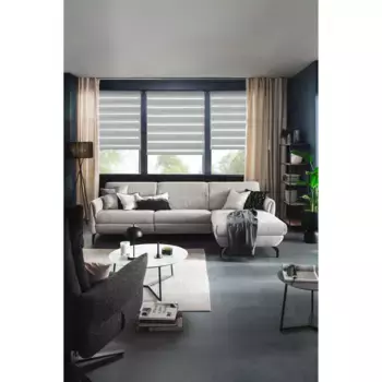 SCHNER WOHNEN коллекция «Тильда» двойная рулонная штора, прозрачная, защитная перегородка, с сверлением/без сверления, свободно висящая, на зажимах, технология рулонных штор серебристого или белого цвета Schner Wohnen-Kollektion, цвет anthrazi...