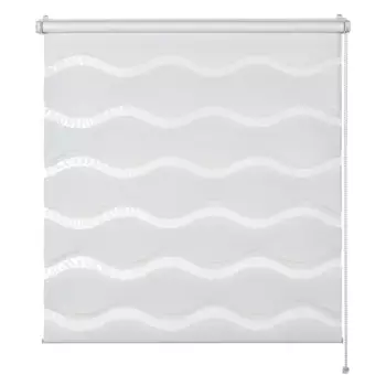 SCHNER WOHNEN коллекция «Тильда» двойная рулонная штора, прозрачная, защитная перегородка, с сверлением/без сверления, свободно висящая, на зажимах, технология рулонных штор серебристого или белого цвета Schner Wohnen-Kollektion, цвет Welle we...