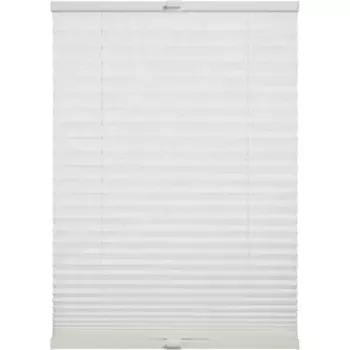SCHNER WOHNEN коллекция жалюзи плиссе «Марла», непрозрачные, с отверстием, натяжные, привинченные, с имитацией льна Schner Wohnen-Kollektion, белый
