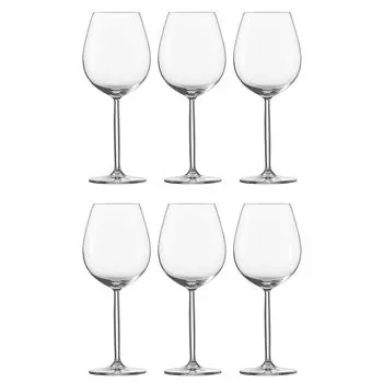 Schott Zwiesel 104096 Diva Бокал для красного вина/бокал для воды, 612 мл, В 24,5 см, прозрачный (6 шт.)