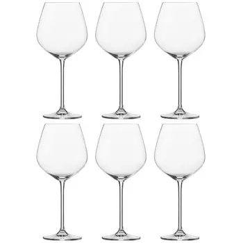Schott Zwiesel 112496 Бокал Fortissimo Burgundy 740 мл, хрустальный тритан, прозрачный (6 шт. в упаковке)