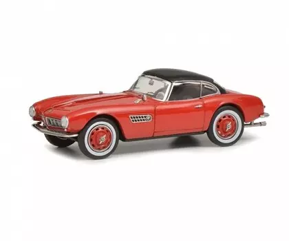 Schuco Bmw 507 с жесткой крышей Красный Черный 1:43 450218600
