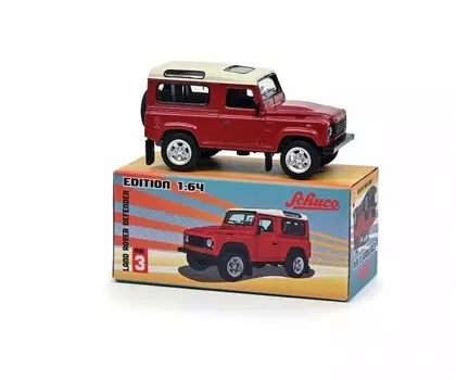Schuco Land Rover Defender Red Schuco Pape 1:64 452030700