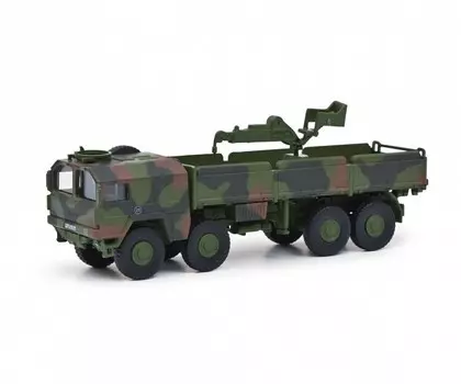 Schuco Man 10T Gl, камуфляж с краном, масштаб 1:87 452658500