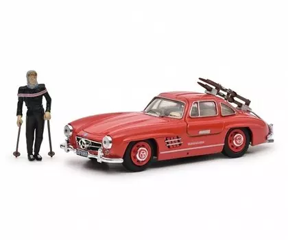 Schuco Mercedes Benz 300 SL с лыжами и F 1:43 450376600