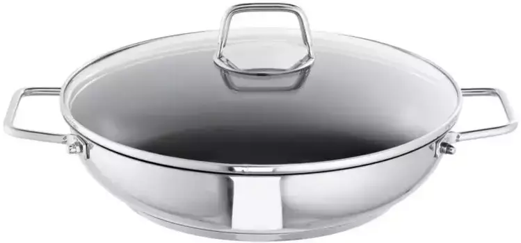 SCHULTE-UFER Сотейник "Wega", нержавеющая сталь, (1 шт.), индукция 24 см, цвет silberfarben
