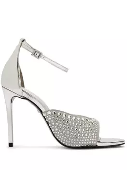 Schutz сандалии Louise 110 мм, серебристый