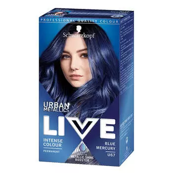 Schwarzkopf Краска для волос Live Urban Metallic U67 Синий Меркурий