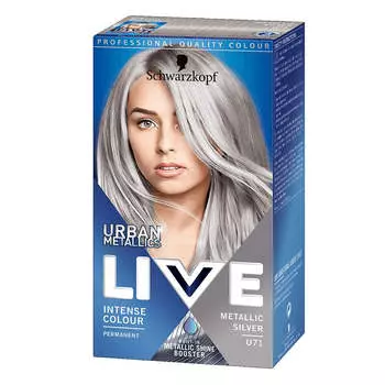 Schwarzkopf Краска для волос Live Urban Metallic U71 Серебристый Металлик