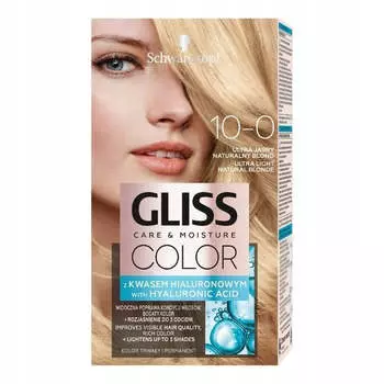 Schwarzkopf Крем-краска для волос Gliss Color 10-0 Ультрасветлый натуральный блонд