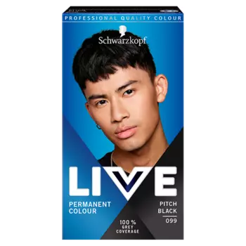 Schwarzkopf Live краска для волос 099 черная как смоль для мужчин, 1 упаковка
