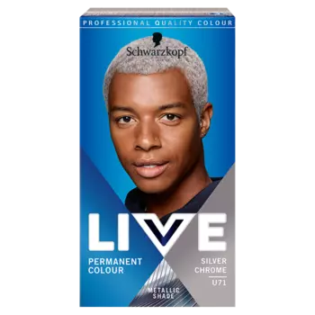 Schwarzkopf Live краска для волос u71 серебряный хром для мужчин, 1 упаковка